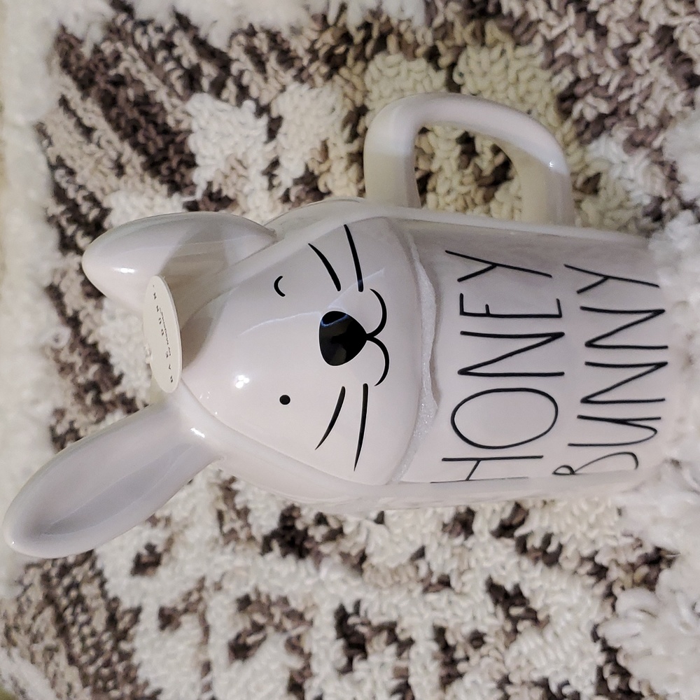 Easter Rae Dunn Honey Bunny mug with lid